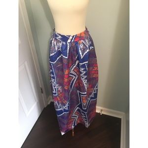 Women’s High Waisted African Print Skirt